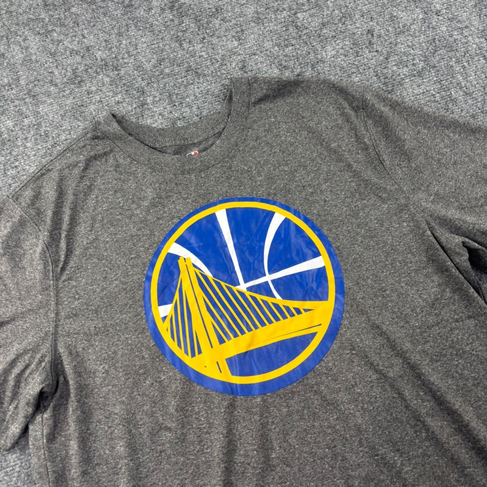 NBA Golden State Warriors T-Shirt Medium Gray Heathered Basketball Men's